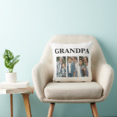 Grandpa Custom Photo Collage クッション (椅子)