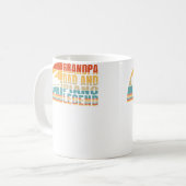 Grandpa Dad And Piano Legend Pianist And Piano Pla コーヒーマグカップ (正面左)