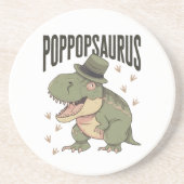 Grandpa Dinosaur Father's Day Poppopsaurus コースター (正面)