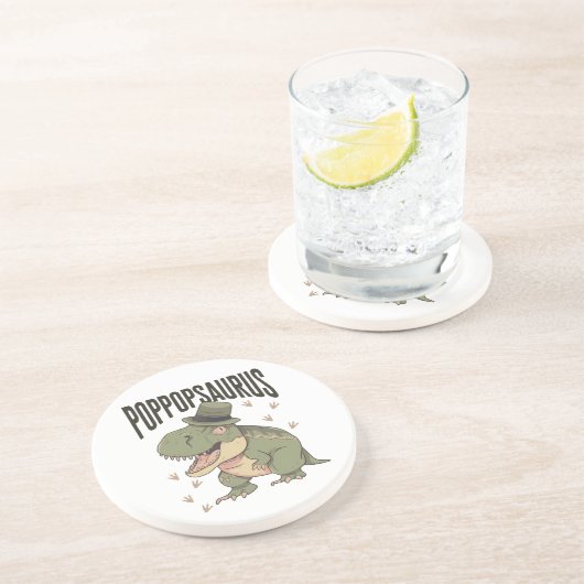 Grandpa Dinosaur Father's Day Poppopsaurus コースター (側面)