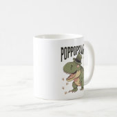 Grandpa Dinosaur Father's Day Poppopsaurus コーヒーマグカップ (正面右)