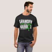 Grandpa Dwarfism Awareness Green Ribbon Little Peo Tシャツ (正面フル)