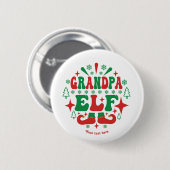 Grandpa Elf Christmas Festive Holiday 缶バッジ (正面&裏面)