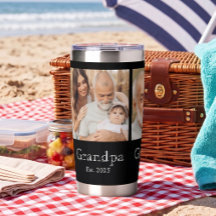 Grandpa Est. シンプルな白い太字テキスト 3 写真