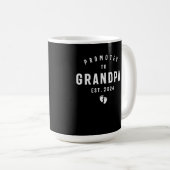 Grandpa Est 2024に昇格してGrandpaになる コーヒーマグカップ (正面右)