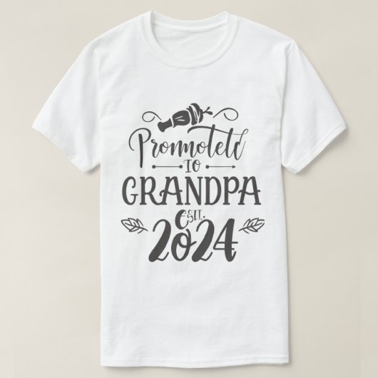 grandpa est 2024、Grandpa Estに昇格。2024 Tシャツ (デザイン正面)