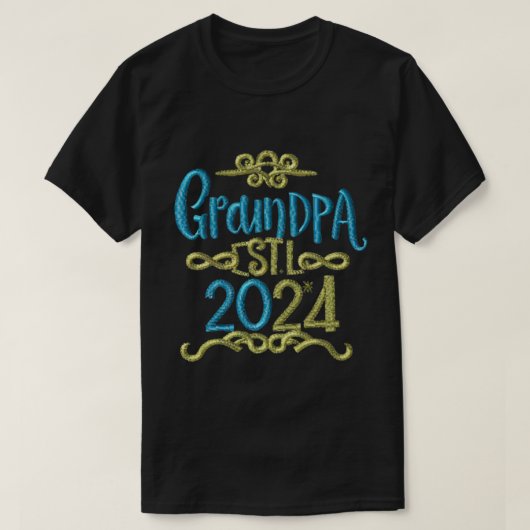grandpa est 2024、Grandpa Estに昇格。2024 Tシャツ (デザイン正面)