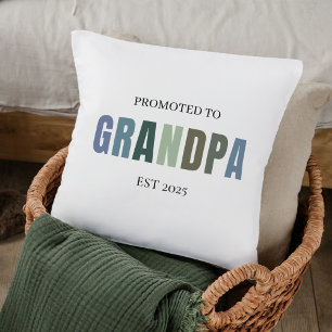 Grandpa EST 2025に昇格 ソフトパステル クッション
