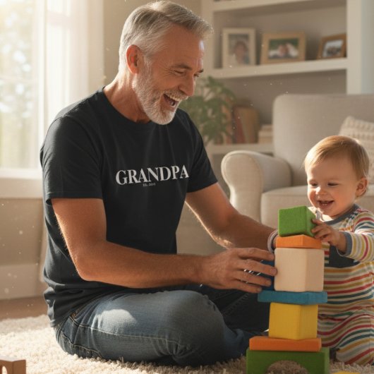 Grandpa Est Modern T-Shirt Tシャツ