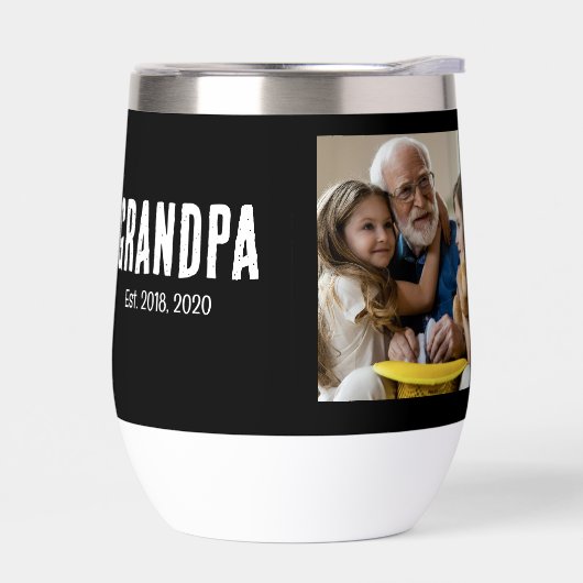 Grandpa Est. White script photo (左面)