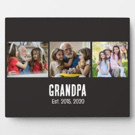 Grandpa established black grunge script 3 photo フォトプラーク