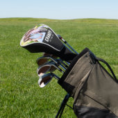 Grandpa Established White grunge Script Photo ゴルフヘッドカバー (インサイチュ)