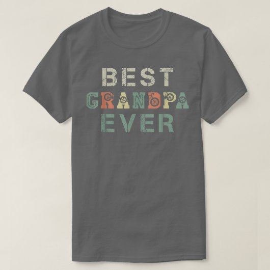 Grandpa Ever最高の Bicle Cyclist MTB Rider F Tシャツ (デザイン正面)
