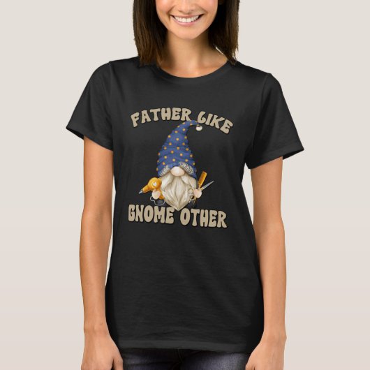 Grandpa Fathers Day Gnome Graphic For Men Barber D Tシャツ (正面)