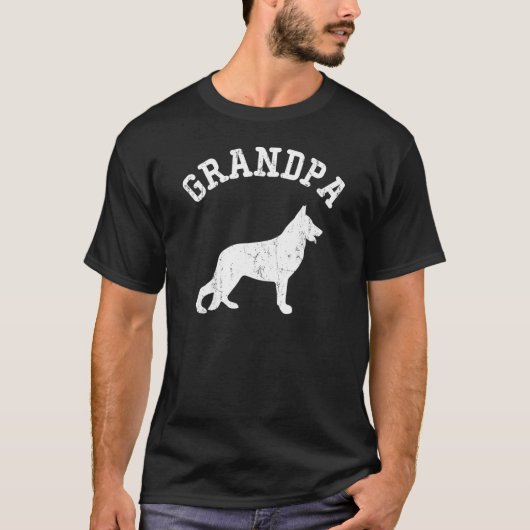 Grandpa German Shepherd Tシャツ (正面)