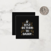 Grandpa Gift | If Lost Return To Daddy ノートカード (正面/裏面インサイチュ)