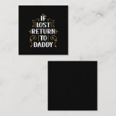 Grandpa Gift | If Lost Return To Daddy ノートカード (正面/裏面)