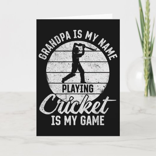 Grandpa Is My Name Playing Cricket Is My Game 1  カード (正面)