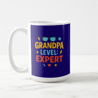 grandpa level expert (cartoon style)  コーヒーマグカップ