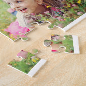 Grandpa Love You Photo Collage パーソナライズされた ジグソーパズル (側面)