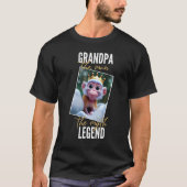Grandpa man myth legend Father's Day Tシャツ (正面)