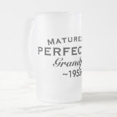 Grandpa "Matured to perfection" Name Year Frosted フロストグラスビールジョッキ (正面左)