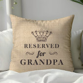 Grandpa Monogram用におもしろい予約パーソナライズされた済 クッション