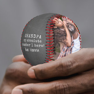 Grandpa my Hero Chalkboard 2写真 野球ボール