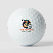 Grandpa Name and Golfer Icon custom ゴルフボール (正面)