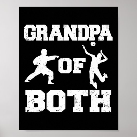 Grandpa Of Both Funny Volleyll And Karate Grandpa  ポスター (正面)