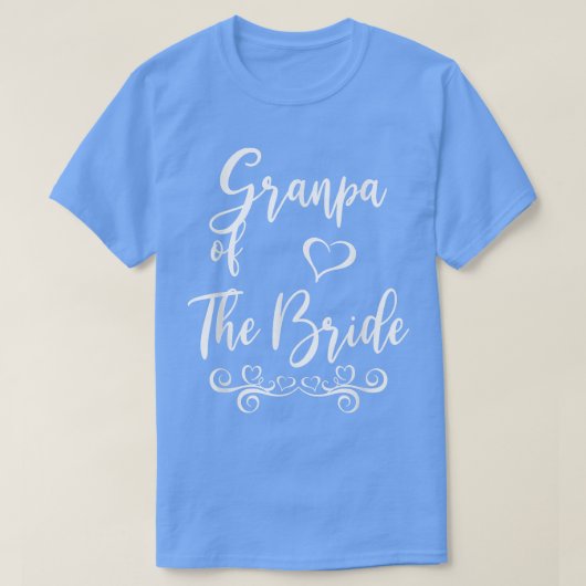 Grandpa of Bride & Groom Wedding Matching  Tシャツ (デザイン正面)