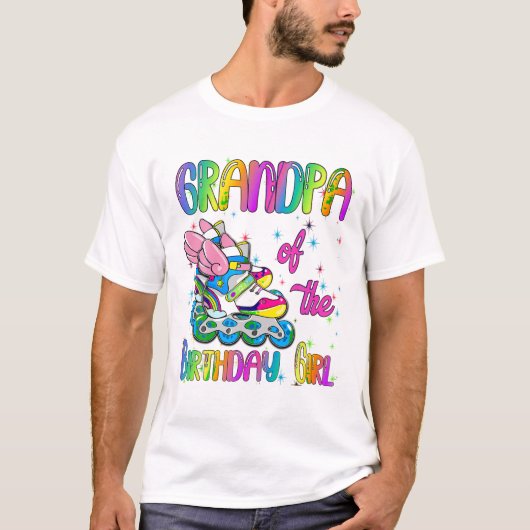 Grandpa of the Birthday girl Tシャツ (正面)