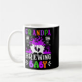 Grandpa Of The Brewing Baby Grandpa To Be Hallowee コーヒーマグカップ (左)