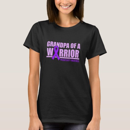 Grandpa Of Warrior Prematurity認識度サポートG Tシャツ (正面)