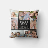 GRANDPA OPA EVER 7最高のフォトコラージュ クッション (正面)