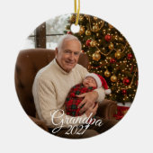Grandpa Photo セラミックオーナメント (正面)