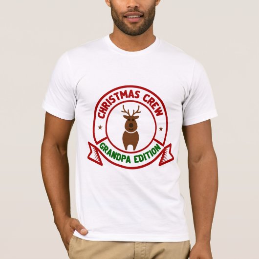 Grandpa’s Christmas Crew | Retro Festive Family Te Tシャツ (正面)