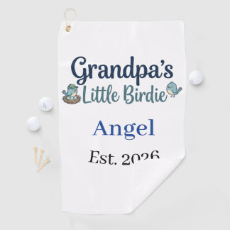 Grandpa’s Little Birdie Baby Keepsake Golf Ball ゴルフタオル
