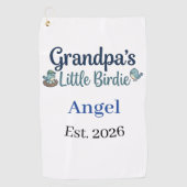 Grandpa’s Little Birdie Baby Keepsake Golf Ball ゴルフタオル (正面)