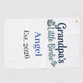 Grandpa’s Little Birdie Baby Keepsake Golf Ball ゴルフタオル (横)