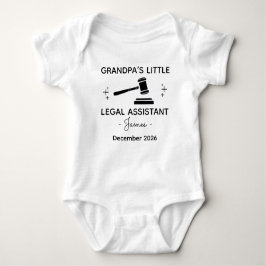 Grandpa’s Little Legal Assistant - Lawyer ベビーボディスーツ