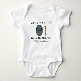 Grandpa’s Little Welding Helper - Cute Welder ベビーボディスーツ