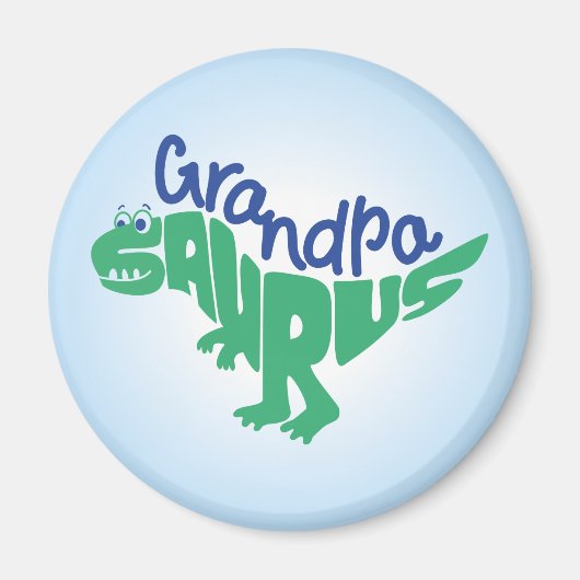 Grandpa Saurusグラフィック マグネット (正面)