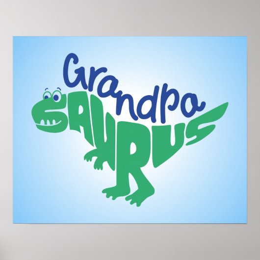 Grandpa Saurus Graphic ポスター (正面)