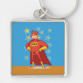 Grandpa Superhero、祖父母の日 キーホルダー (正面)