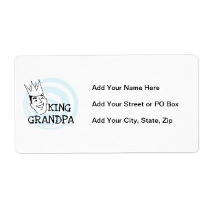 Grandpa T-shirtsおよびギフト王 ラベル