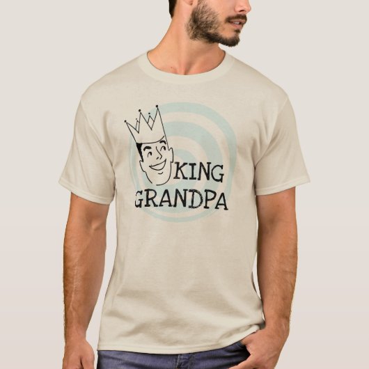 Grandpa T-shirtsおよびギフト王 Tシャツ (正面)