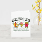 Grandpa Tax Funny Grandpa Humorous Gift For Grandp カード (黄色い花)