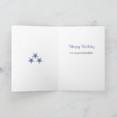Grandpa text stars birthday カード (内部)