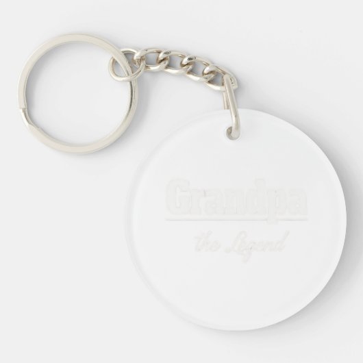 Grandpa the Legend Keychain – Custom Everyday Gift キーホルダー (正面)